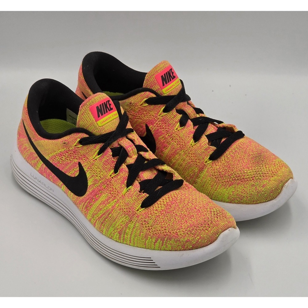 Nike Lunarepic Low‎ Flyknit Running Shoes  Women's Size 7 Orange
